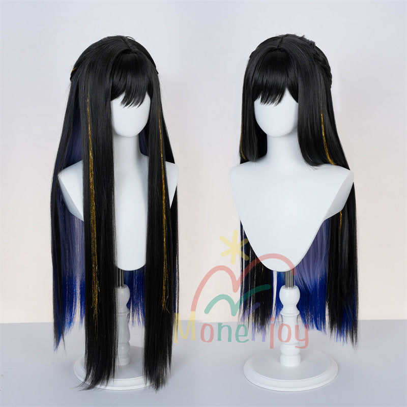 Monenjoy 崩壊スターレイル　コンスタンス　ダリア 　ウィッグ　100cm　鬘　永火官邸　　コスプレ道具　天外衛星通信 　コスチューム　イベント　カツラ　ハロウィン