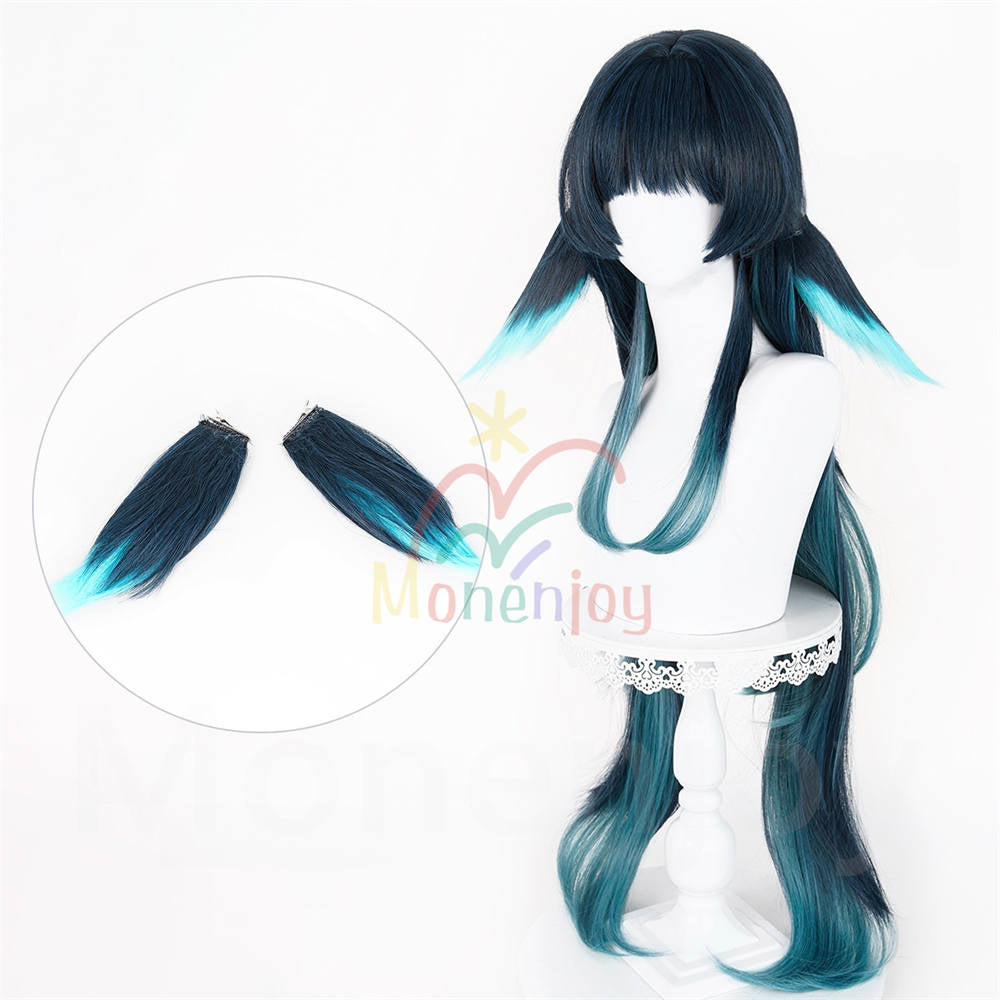 Monenjoy　原神　セラエノ　コスプレ　ウィッグ　カツラ　95cm　耐熱ウィッグ Celaeno　 Genshin Impact　Linnea　イベント MONENJOY