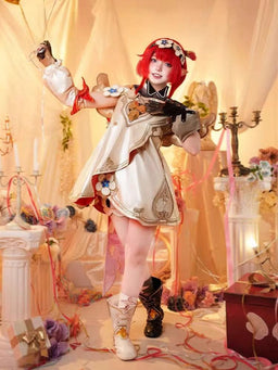 Monenjoy 崩壊スターレイル　トリビー 運命の三つ子　トリスビアス Tribios　翼付　コスプレ衣装　豪華生地　シューズカバー付＋Tribiosの3個セット髪飾り贈り - Monenjoy
