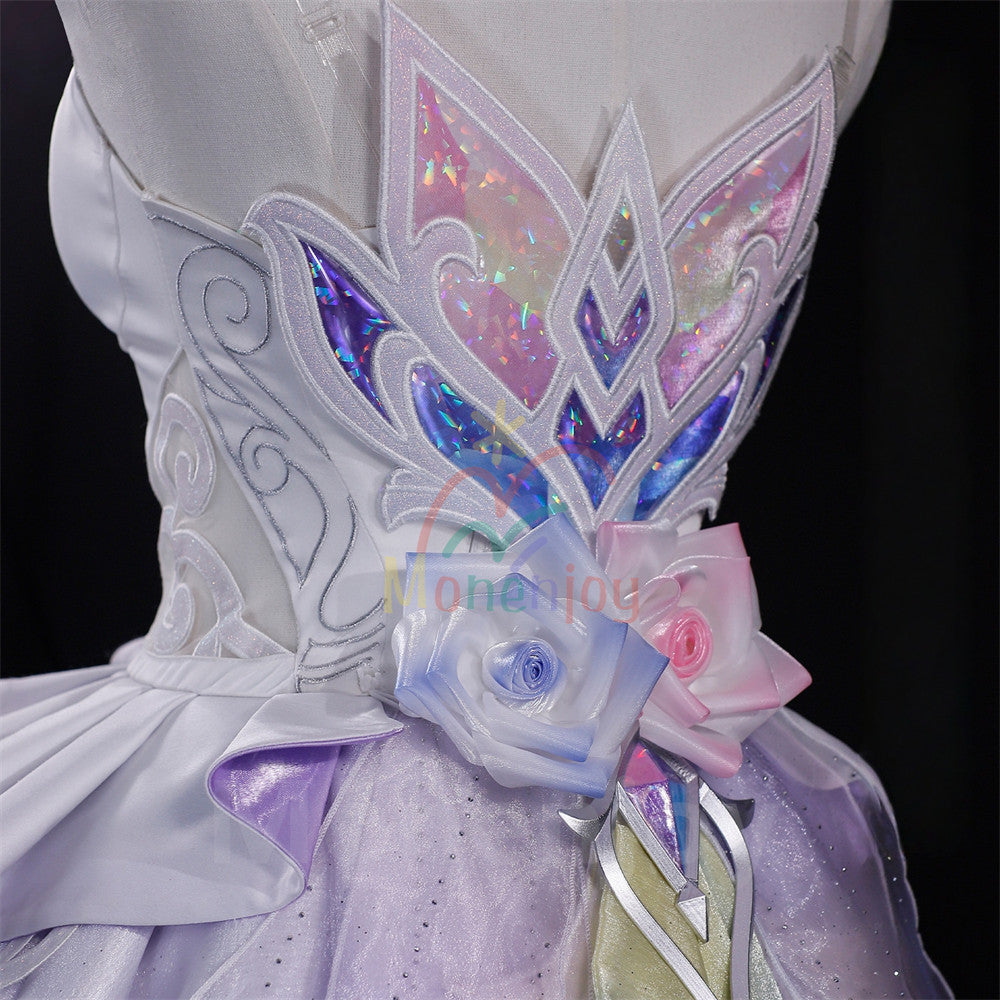 予約　Monenjoy 崩壊スターレイル　コスプレ　キュレネ　Cyrene 衣装　豪華　2.4m超ロング裾 　洋服　ワンピース　 1/3Delusion