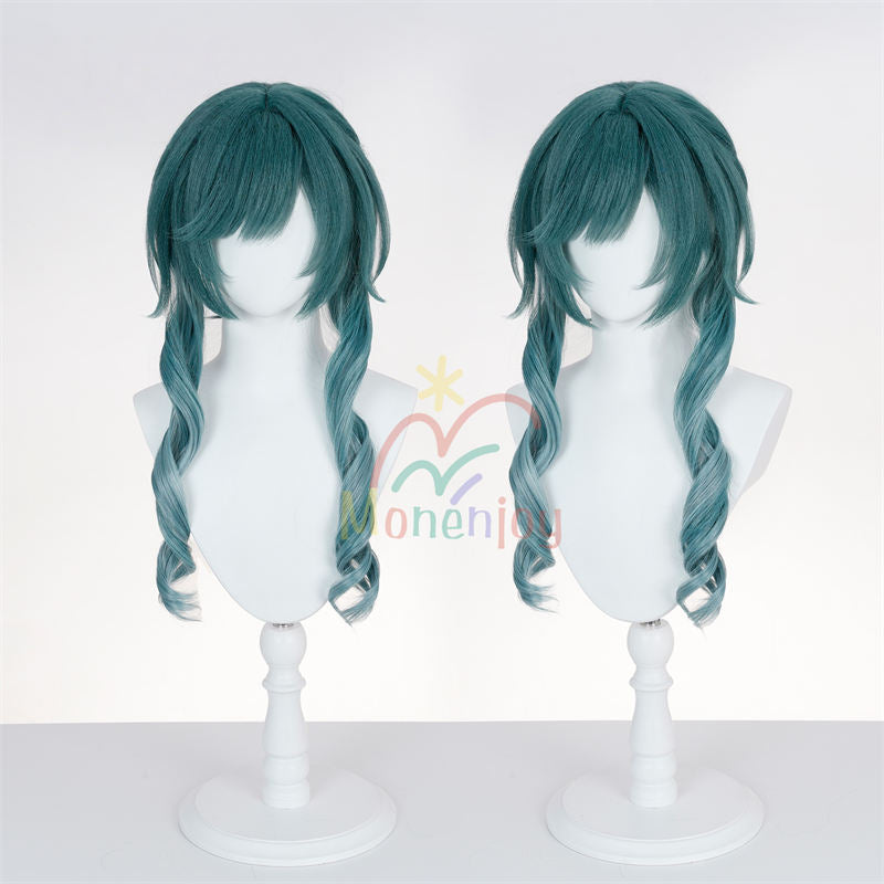 Monenjoy　アークナイツ エンドフィールド ザイヒ　60cm ウィッグ　Xaihi　コスプレ　鬘　イベント　仮装