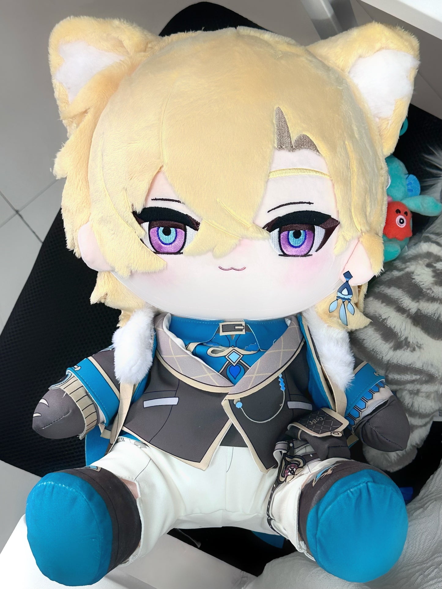 Monenjoy　崩壊スターレイル　アベンチュリン　着せ替え可能　綿人形 40cm　ぬいぐるみ　（座り姿勢タイプ） 同人ハンドメイドドール【予約販売・ロット別発送】 中国輸入品