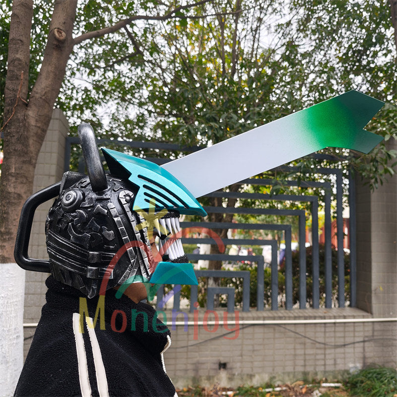 Monenjoy　チェンソーマン　デンジ 樹脂製　83cm　ヘルメット　仮面 チェンソーの悪魔　 Chainsaw Man　コスプレ道具　