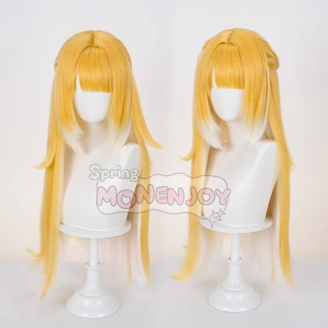 Monenjoy ゼンレスゾーンゼロ 橘福福  ウィッグ フーフー 75cm カツラ 雲嶽山の門下生 コスプレ衣装GS1421   - Monenjoy