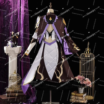 Monenjoy Honkai Impact 3rd Elysia Cosplay Costume Honkai Impact Star Rail Elysia High Quality Specification Event Resin Parts Costume Thirteen Heroes Chasing Fire GS1450 