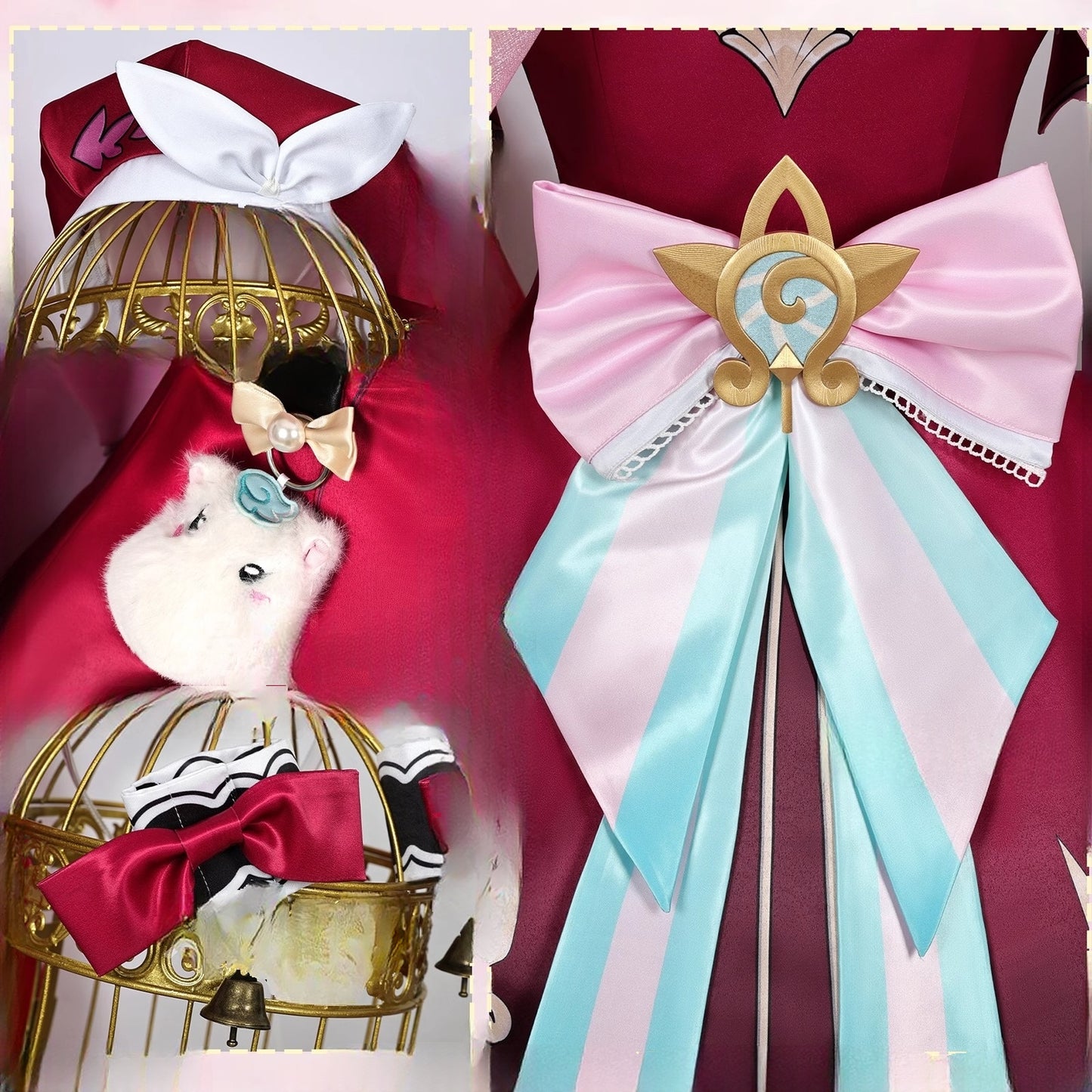 Monenjoy　崩壊スターレイル　ヒアンシー　ワンピース　医師ヒアシンシア　コスプレ衣装　3ｄプリントアクセサリー - Monenjoy