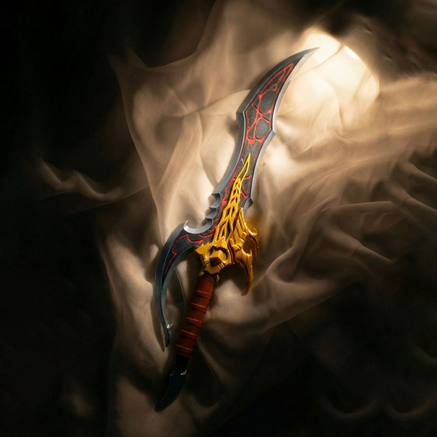 Monenjoy　俺だけレベルアップな件　俺アラ スカルクダガー　水篠旬　武器モデル　57cm　Petg材質　コスプレ道具　イベント　アクセサリー　나혼자만레벨업　ハロイン