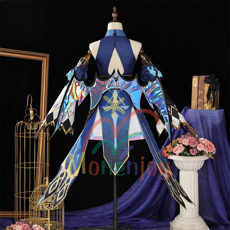 Monenjoy　崩壊スターレイル　ケリュドラ　コスプレ衣装　王冠＋翼付　イベント　ドレス　Cerydra　オクヘイマ　おもちゃ　