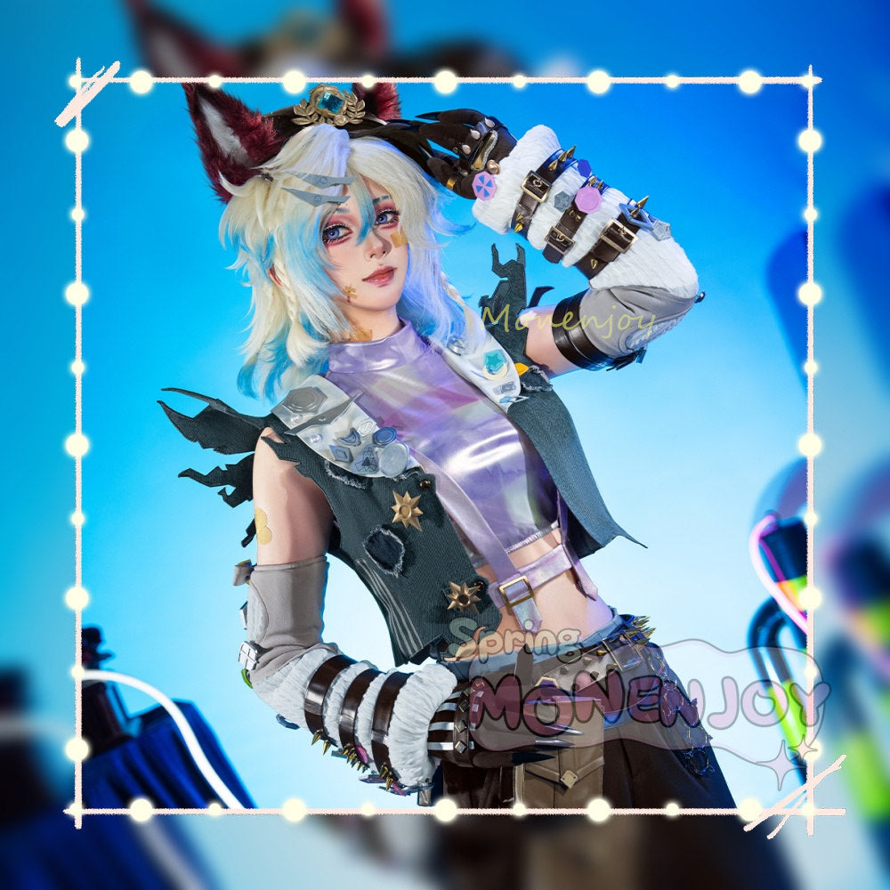 Monenjoy　IdentityV　第五人格 幻灯師　コスプレ衣装　フラバルー　UR衣装　アマンダ・ゲイティス　コスチューム　帽子＋尻尾追加対応　イベント MONENJOY