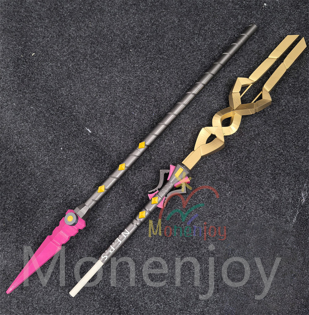 Monenjoy　ゼンゼロ シーシィア コスプレ道具　長柄武器　180cm　都市秩序部　モチーフ武器　レプリカ　PLA材質　ゼンレスゾーンゼロ MONENJOY