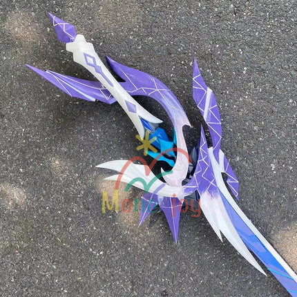 Monenjoy Genshin Impact Skirk Souya One-Handed Sword Motif Weapon Probably One-Handed Sword 110cm PU 3D Cosplay Prop Weapon Model Skirk Prop Abyssal Land GS1433 