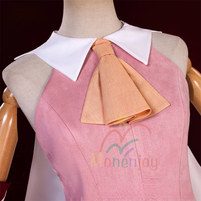 Monenjoy　Fate/kaleid liner プリズマ☆イリヤ　イリヤ　コスプレ衣装　イリヤスフィール・フォン・アインツベルン　コスチューム　Illyasviel von Einzbern　戦闘服　ワンピース　ピンク色