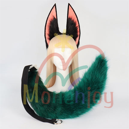 Monenjoy 原神 ティナリ ふわふわ　耳飾り＋尻尾　可愛い　萌えグッズ　猫耳 きつね耳　コスプレ道具　アクセサリー　 - Monenjoy