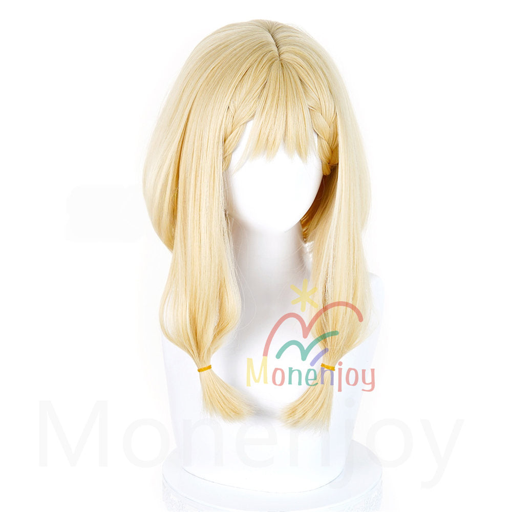 Monenjoy　エンドフィールド　 ロッシ　ウィッグ　長48cm　カツラ アークナイツ　フリーサイズ フルウィッグ 自然 かつら ハイトーン カール ストレート wig 撮影道具　コスプレ道具 MONENJOY