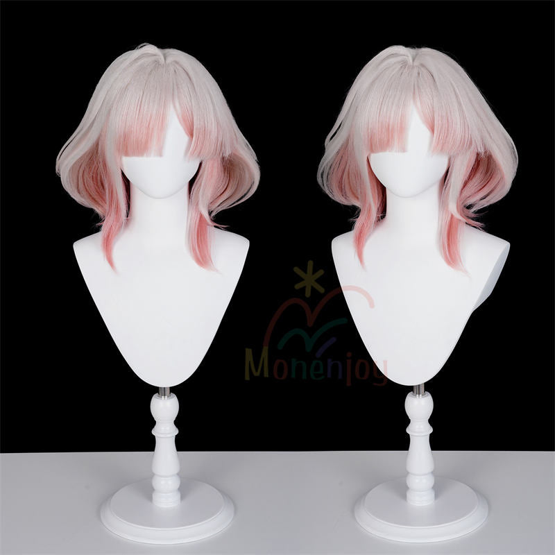 Monenjoy　アークナイツ：エンドフィールド　 弭弗　ウィッグ　42cm　カツラ　コスプレ用道具　鬘　耐熱ウィッグ　