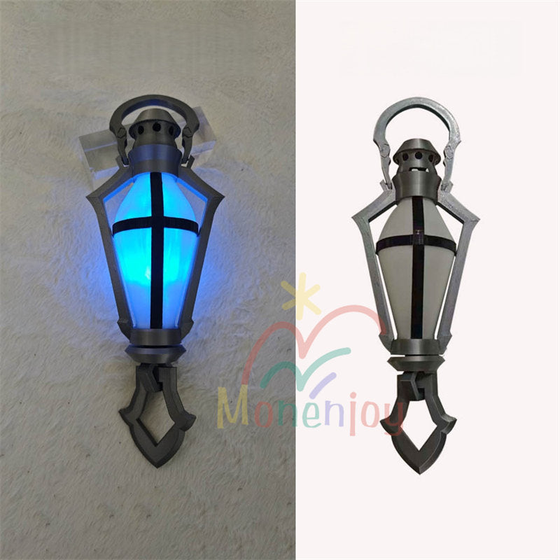 Monenjoy　原神 フリンズ コスプレ道具　40cm　ライトキーパー　 Flins　ナドクライ　夜想曲　ブルー色　紫色発光　孤灯　アクセサリー