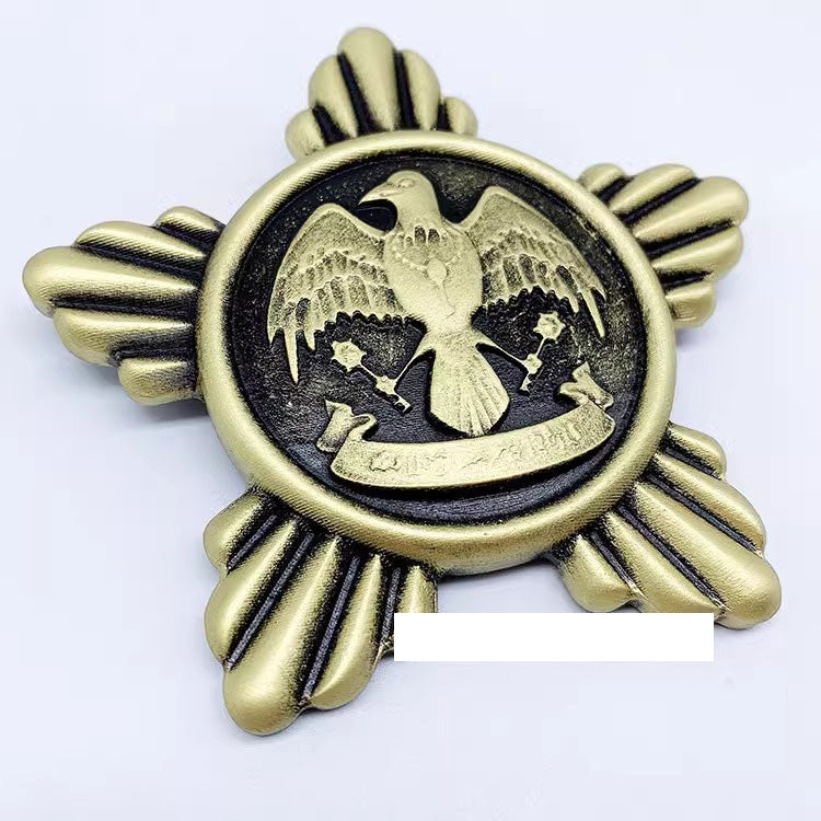 Monenjoy ツイステ コスプレ道具　ブローチ 制服 校章 腕章 ピンバッジ　PU製　撮影道具　コスチューム　イベント　仮装　ハロウィン　学園祭　周年祭　おもちゃ - Monenjoy