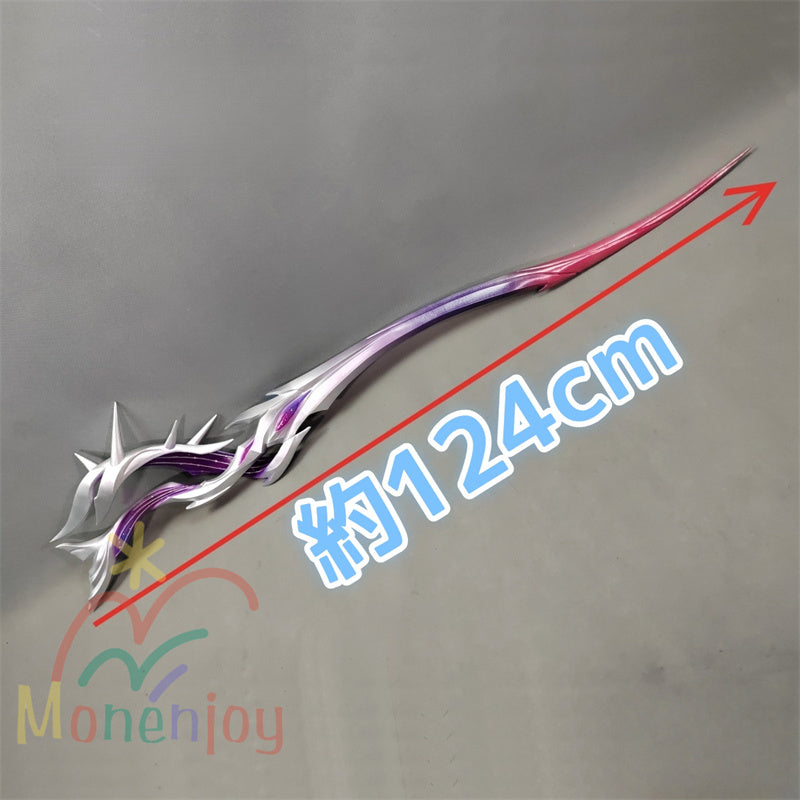 Monenjoy 崩壊スターレイル セイレンス コスプレ道具　110cm　片手剣　PLA樹脂プリント　武器モデル　工芸品　舞台道具