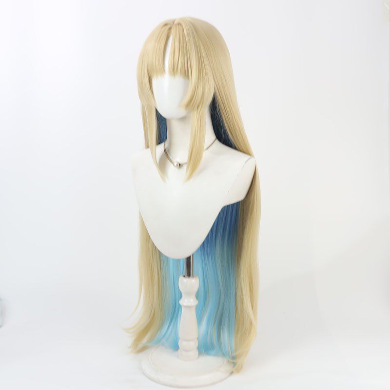 Monenjoy 鳴潮  カルテジア  コスプレウィッグ　80cm　ウィッグ Cartethyia　カツラ　鬘　耐熱ウィッグ マットシルク 自然感　仮装