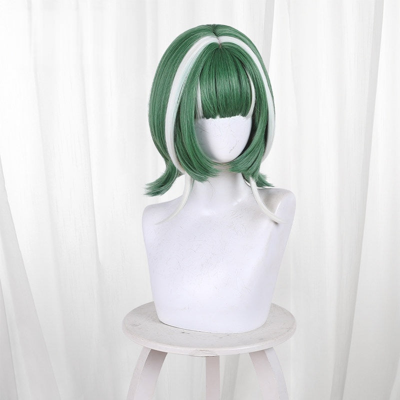 Monenjoy　ガチアクタ ギータ ウィッグ　カツラ　32cm　鬘　コスプレ道具　緑色　耐熱 コスプレ用カツラ