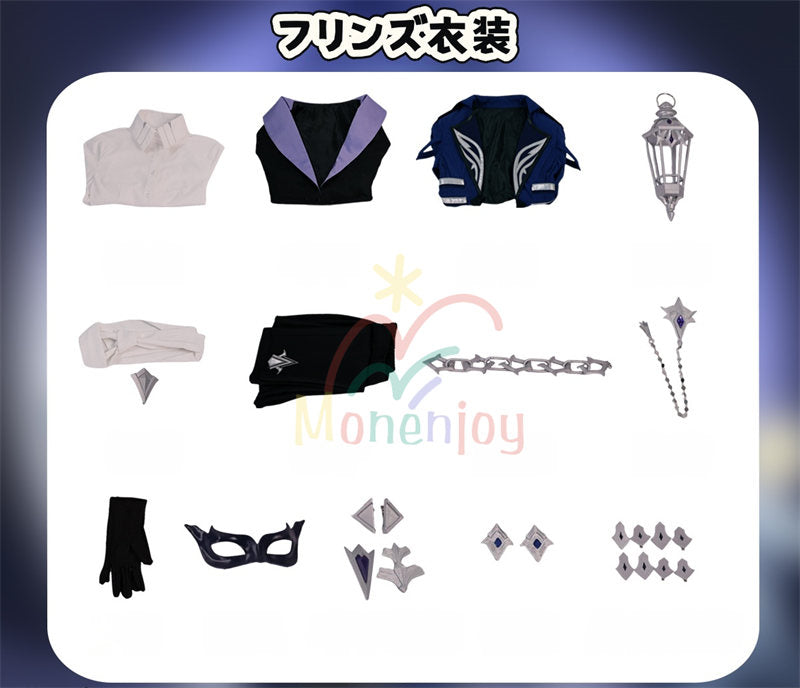 予約販売　Monenjoy　原神FES 2026 in Shanghai　コスプレ衣装　 コロンビーナ(少女　コスチューム　スカーク　フリンズ　アルレッキーノ　放浪者　仮装　