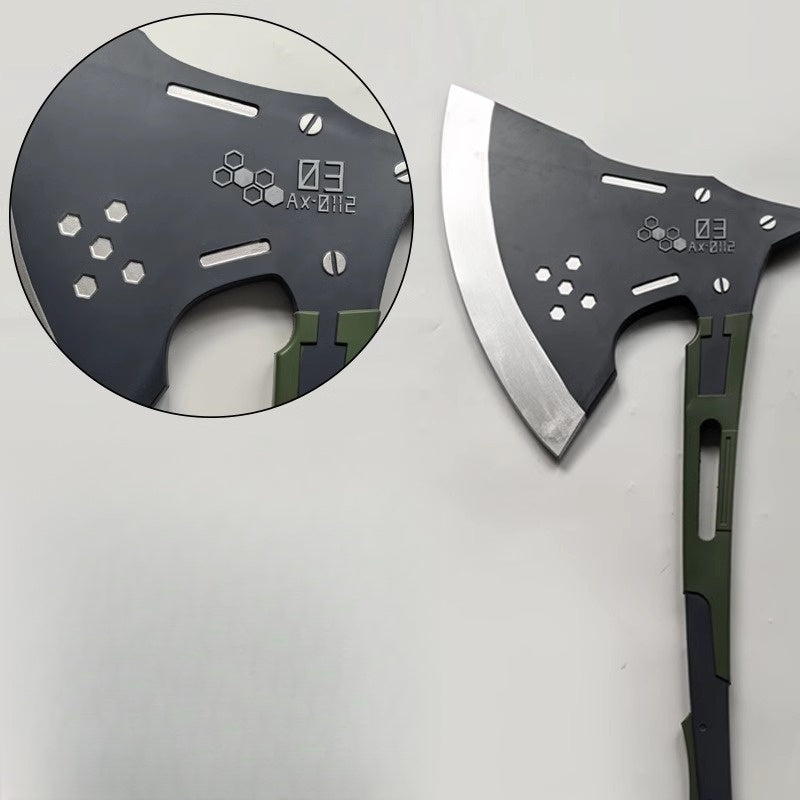 Monenjoy 怪獣8号 市川 レノ 四ノ宮 キコル コスプレ道具　ゴム製 斧型の専用武器（プロトタイプ） 識別怪獣兵器（ナンバーズ）6号 Kaiju No.8） - Monenjoy