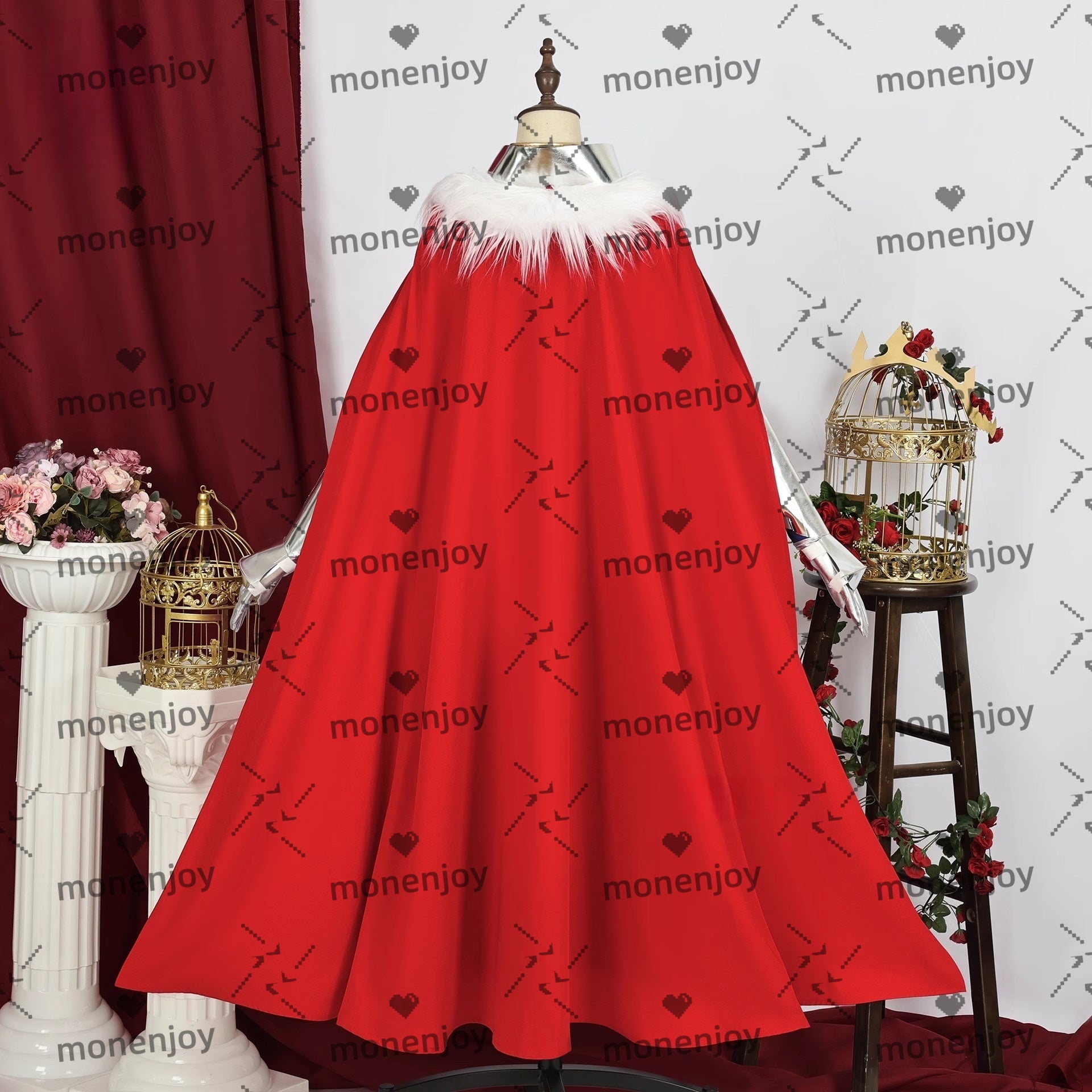 Monenjoy 　Fate　アルトリア・ペンドラゴン コスプレ衣装　Fate/staynight　セイバー　イベント　仮装　マント付　 - Monenjoy