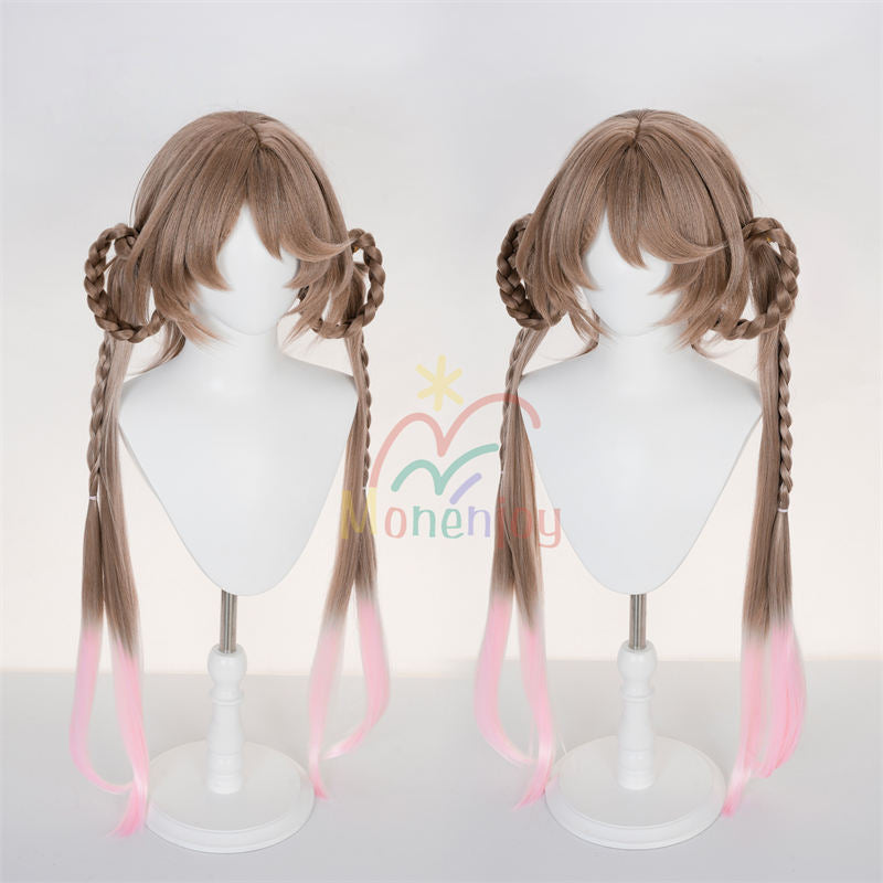 Monenjoy アークナイツ エンドフィールド エイヤフィヤトラ　90cm　ウィッグ　コスプレ衣装　Eyjafjalla　コスチューム　明日方舟 イースタンシリーズ