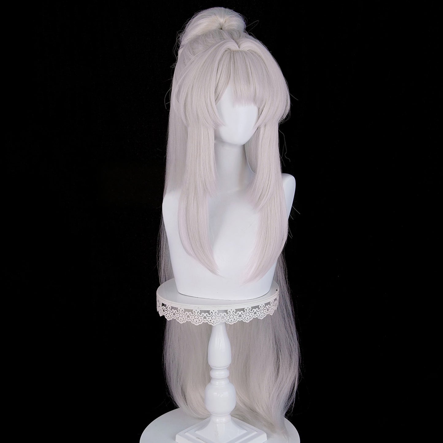 Monenjoy 鳴潮  緋雪 ウィッグ　本体48cm　ポニーテール 長100cm　コスプレ道具　カツラ　イベント　仮装 MONENJOY