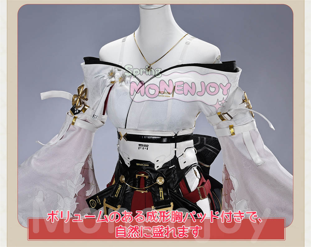 Monenjoy　鳴潮 緋雪 コスプレ衣装　ひゆき　ジャカード織りの生地　超立体3DPLA材質パーツ　コスチューム　イベント舞台対応 MONENJOY