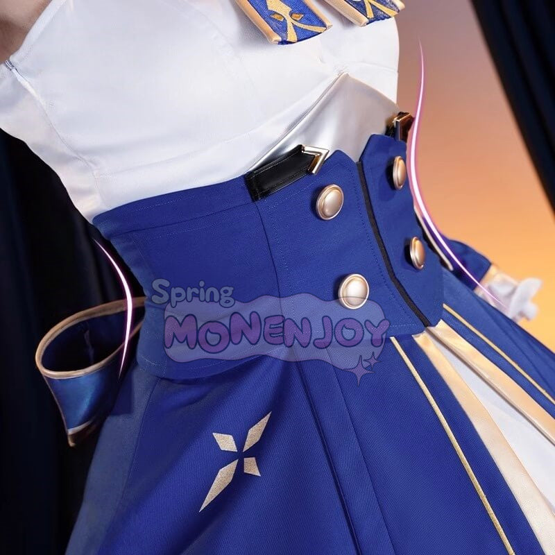 Monenjoy 崩壊スターレイル セイバー Saber　コスプレ衣装　ワンピース　戦闘服　ブルー色　イベントGS1423 - Monenjoy