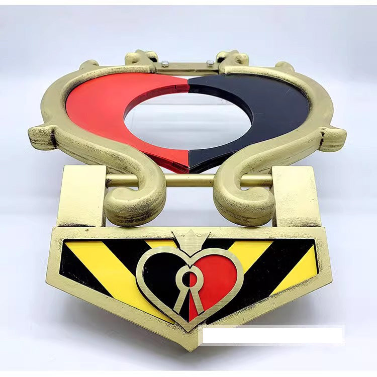 Monenjoy ディズニーツイステッドワンダーランド 　首飾り ハート型の首枷 鎖 エース・トラッポラ リドル・ローズハート PU製　撮影道具　コスチューム　イベント　仮装　ハロウィン　　コスプレ道具　 - Monenjoy