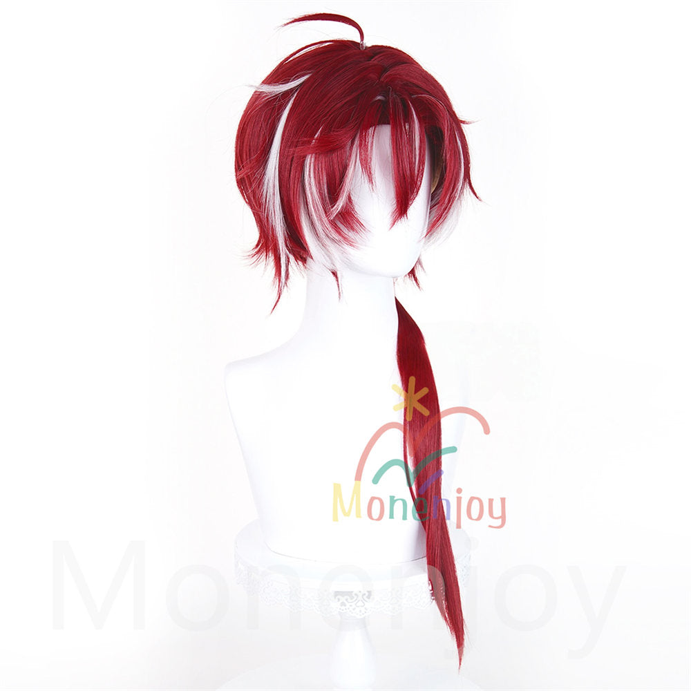 Monenjoy　アークナイツ　ベッローネ Bellone　ウィッグ　カツラ　75cm　耐熱ウィッグ　自然感  Arknights　Mサイズ フリーサイズ フルウィッグ 自然 かつら ハイトーン カール ストレート  wig 撮影道具 MONENJOY