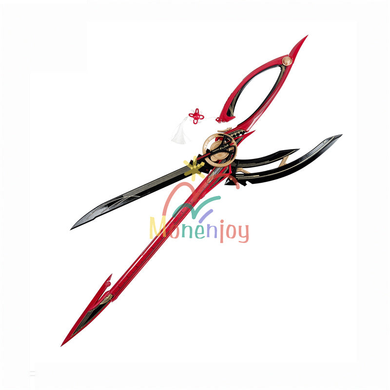 Monenjoy　鳴潮 千咲 コスプレ道具　 ハサミ　レプリカ　 1.6ｍ　モチーフ武器　  可動式 可開閉 長刃　ちさ　イベント　PLA材質　