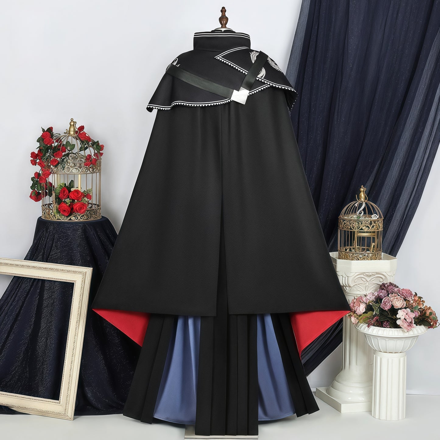 Monenjoy コスプレ衣装　 アークナイツ 星6　ズオ・ラウ　実物化　ケープ　耳飾り　3d樹脂アクセサリー コスプレ衣装イベント　　仮装　ハロウィン - Monenjoy