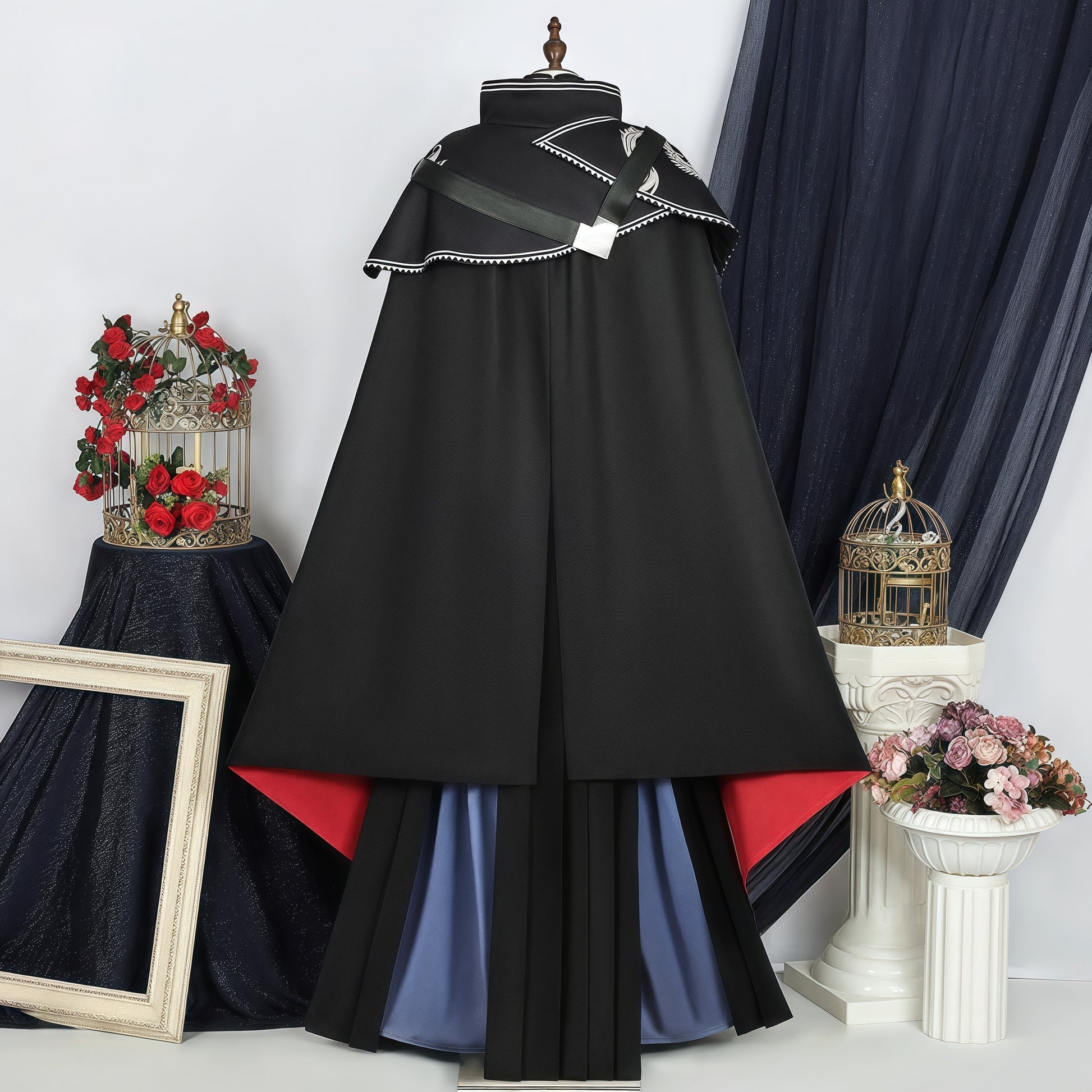 Monenjoy コスプレ衣装　 アークナイツ 星6　ズオ・ラウ　実物化　ケープ　耳飾り　3d樹脂アクセサリー コスプレ衣装イベント　　仮装　ハロウィン - Monenjoy