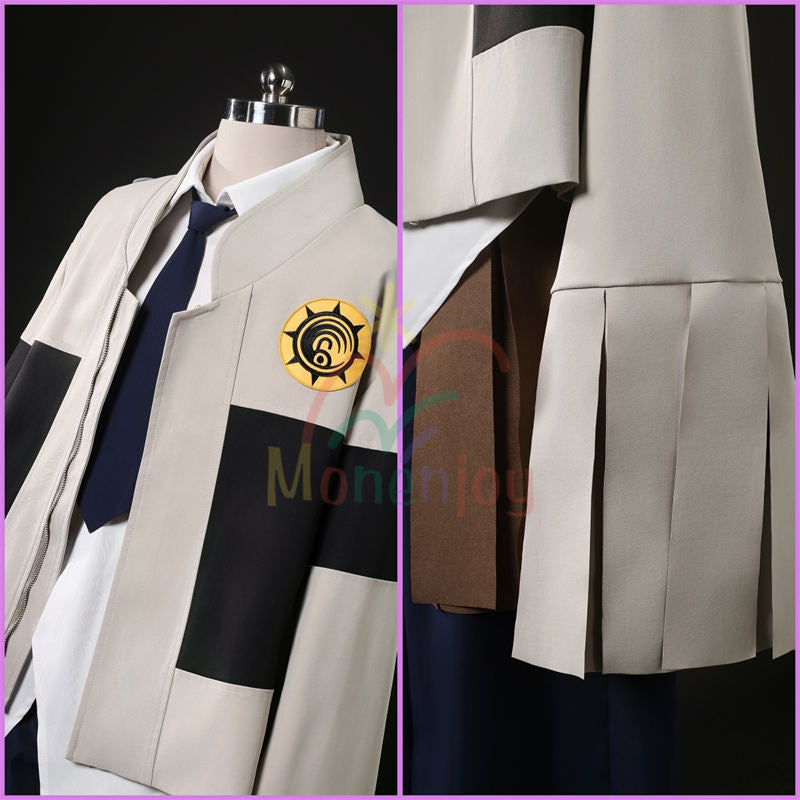 Monenjoy ガチアクタ 　タムジー　コスプレ衣装　 GACHIAKUTA　刺繍柄　鞄付　コスチューム　イベント