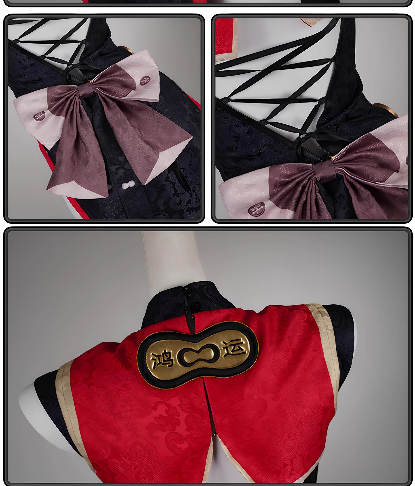 Monenjoy　ゼンレスゾーンゼロ　 紅豆　コスプレ衣装　飲茶仙の店員　 チャイナドレス　チーパオ　ワンピース　 茶楼　ハロウィン　