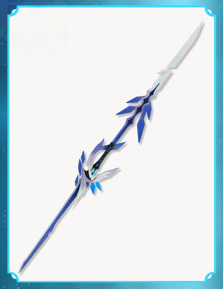 Monenjoy 原神 スカーク 蒼耀 武器モデル 木製＆PVC 分解式 デザイン 携帯便利 片手剣　コスプレ道具　武器モデル　木刃　