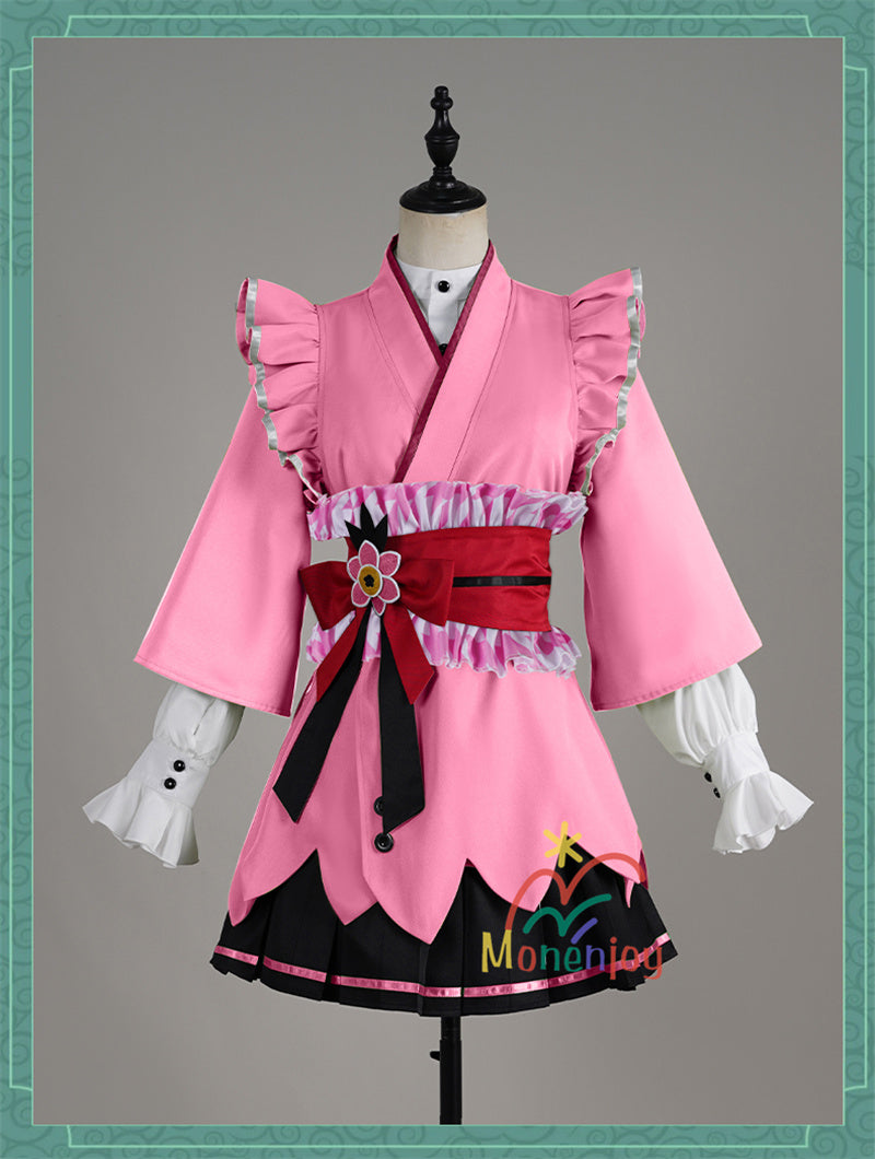 Monenjoy　前橋ウィッチーズ　新里 アズ　北原 キョウカ　三俣 チョコ　上泉 マイ赤城 ユイナ　コスプレ衣装　 メイド服　コスチューム　魔女GS1917　