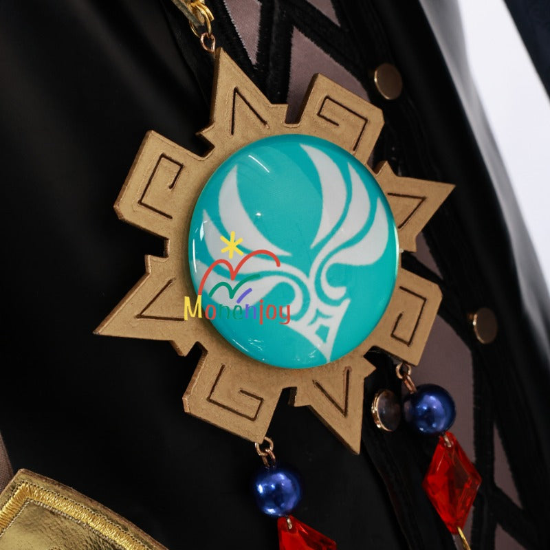 Monenjoy　原神　チャスカの衣装　トラロカンの夜霊 　チャスカ　コスプレ衣装　帽子付 3d樹脂神の目 Chasca　コスチューム　　 - Monenjoy