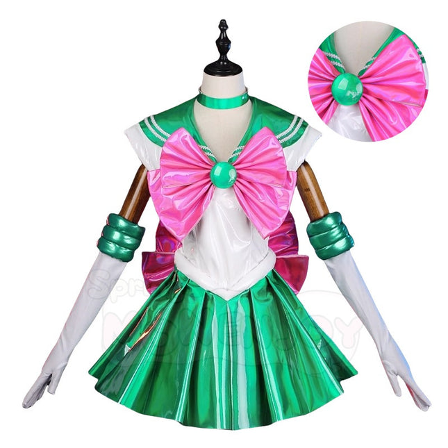 Monenjoy 美少女戦士セーラームーン SuperS 木野まこと コスプレ衣装 コスチューム  セーラージュピター セーラースーツ Ver GS1383  - Monenjoy