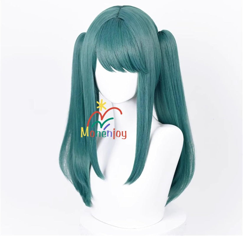 Monenjoy　初音ミク　かつら 鬘 WIG ヴァンパイア 吸血鬼 ウィッグ ネット付き コスプレ　ツインテール カツラ グッズ アニメ コスプレ道具GS1320 - Monenjoy