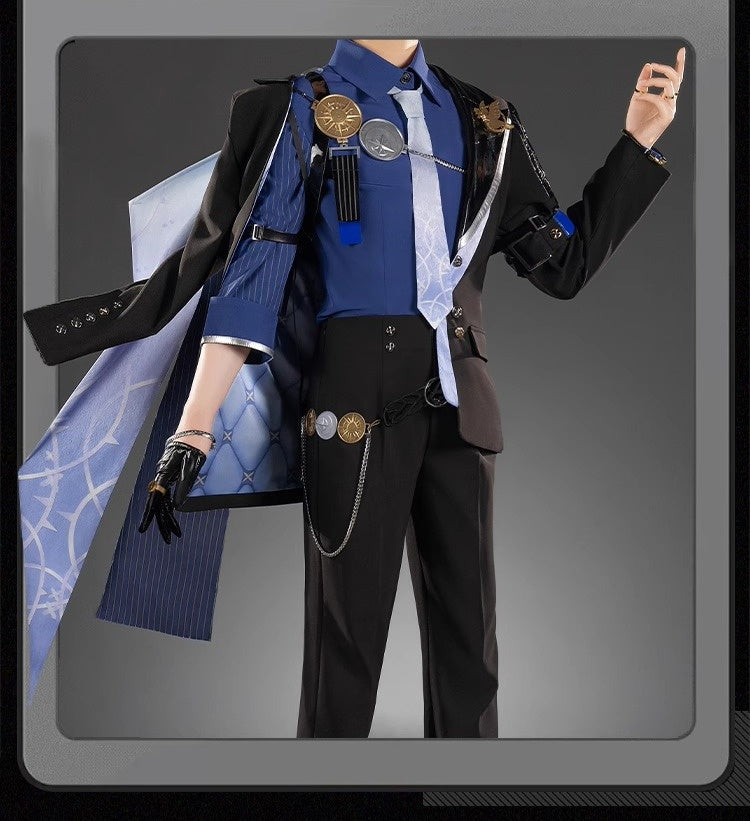 Monenjoy ゼンレスゾーンゼロ ヒューゴ コスプレ衣装　マスク＋帽子＋腕時計付　ゼンゼロ　コスチューム　cosplay　イベント　仮装　ハロウィン - Monenjoy