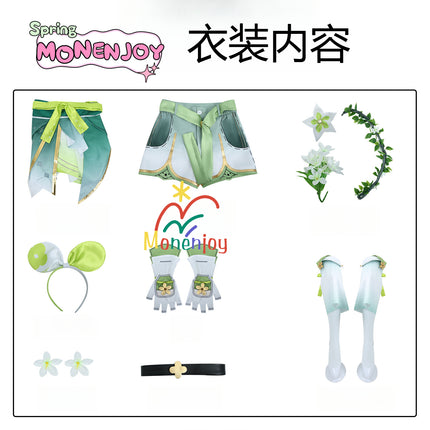 Monenjoy　鳴潮　ヴェリーナ　コスプレ衣装　かわいい　ワンピース　髪飾り付 - Monenjoy