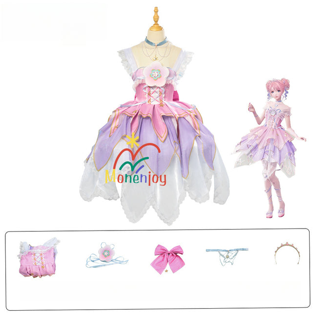 Monenjoy インフィニティニキ　星願いの夢 　コスプレ衣装　可愛い　ニキ誕生日イベント　コスチュームGS1311 - Monenjoy