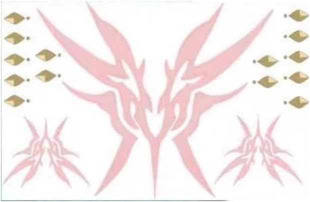 monenjoy 崩壊スターレイル アベンチュリン コスプレ　タトゥーシール　小物 花 炎 文字 顔 背中 首元 ボディーシール セット グッズ 人気 おしゃれ 飾り ファッション ハロウィン イベント 装備品 - Monenjoy