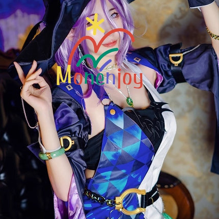 Monenjoy 崩壊スターレイル ジェイド コスプレ衣装　イベント　帽子付＋イヤリング付＋3d樹脂アクセサリー - Monenjoy