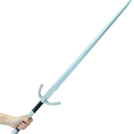 Monenjoy ウィッチャー3 ワイルドハント 西洋剣 105cm ウレタン樹脂製 片手剣 レプリカ武器 PU製 銀の剣 手作り 撮影道具 ヒーロー 戦士 仮装 パーティーグッズ コスプレグッズ 手遊び コスプレ小物 ソード コスプレ道具 イベント おもちゃ ハロウィン（単品） - Monenjoy