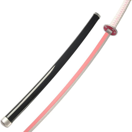 Monenjoy 鬼滅の刃　日輪刀 時透 無一郎 76cm 子供 手遊び 大正時代 サムライ 美術刀　ときとう むいちろう おもちゃ レプリカ 木製造 　イベント キッズ コスプレ道具 仮装 ハロウィン COS cosplay